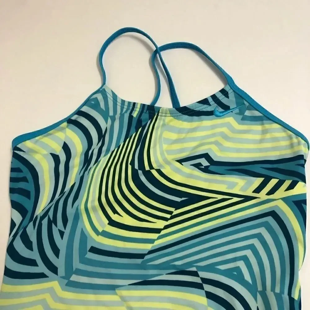 Nike swimsuit girls one piece bathing suit M 10-12